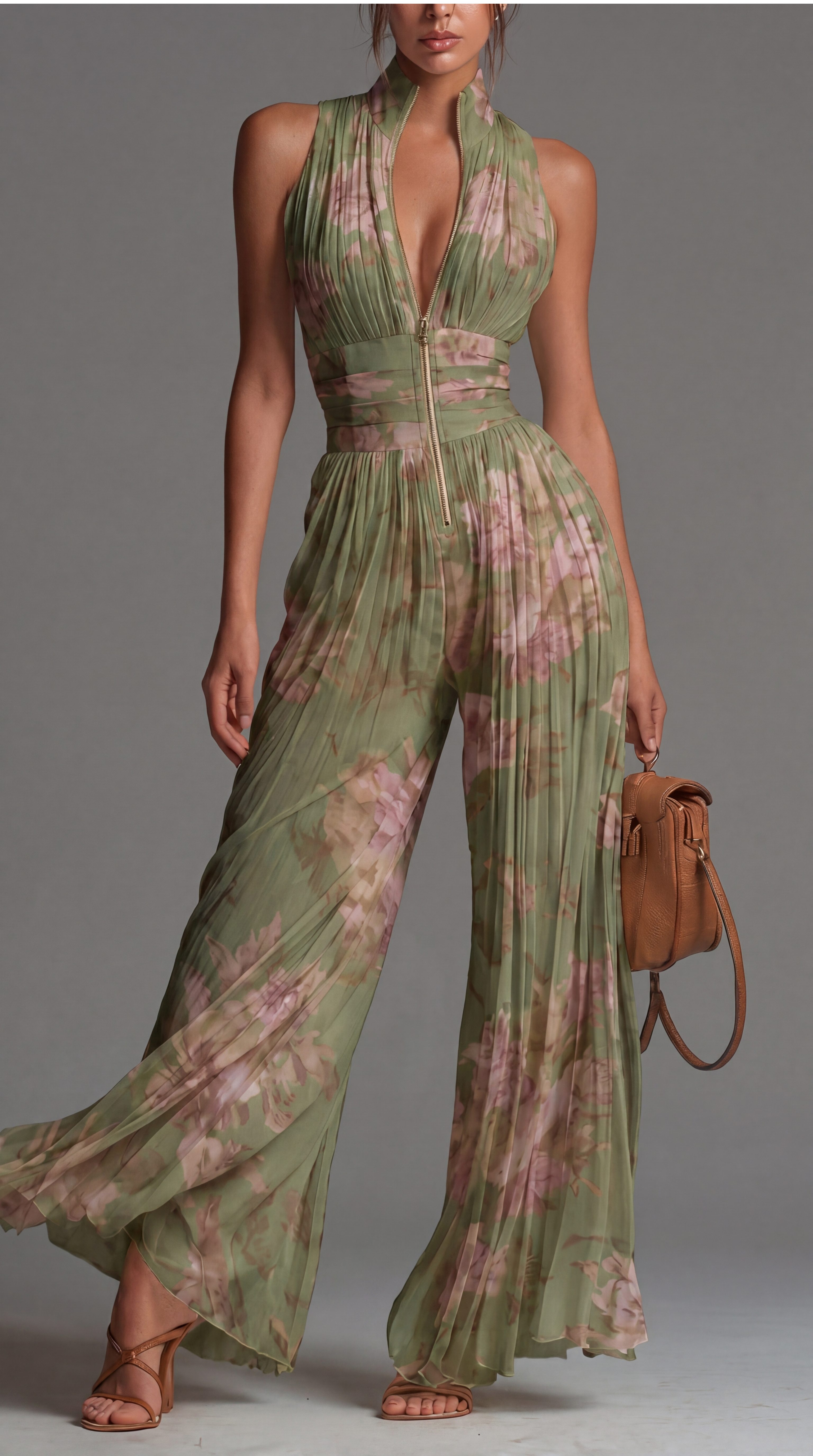 Zia | | Floral Pleated Jumpsuit – Roselyn & Carter