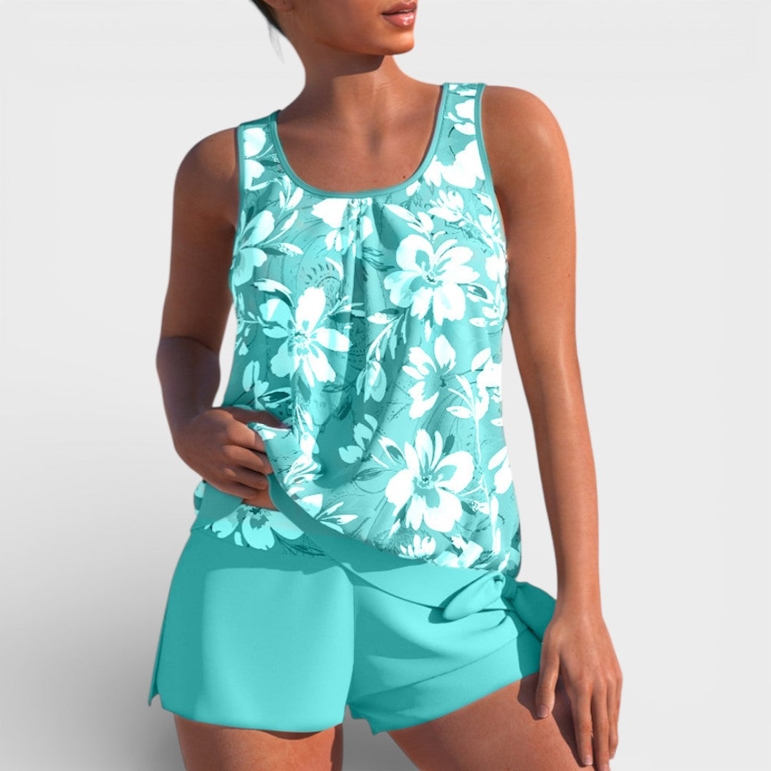 Megan  | Women Summer Tankini Two Piece Swimsuit