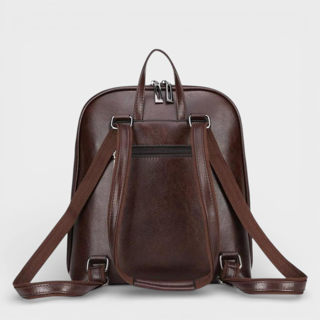 Saskia - Classic Backpack with Double Zipper