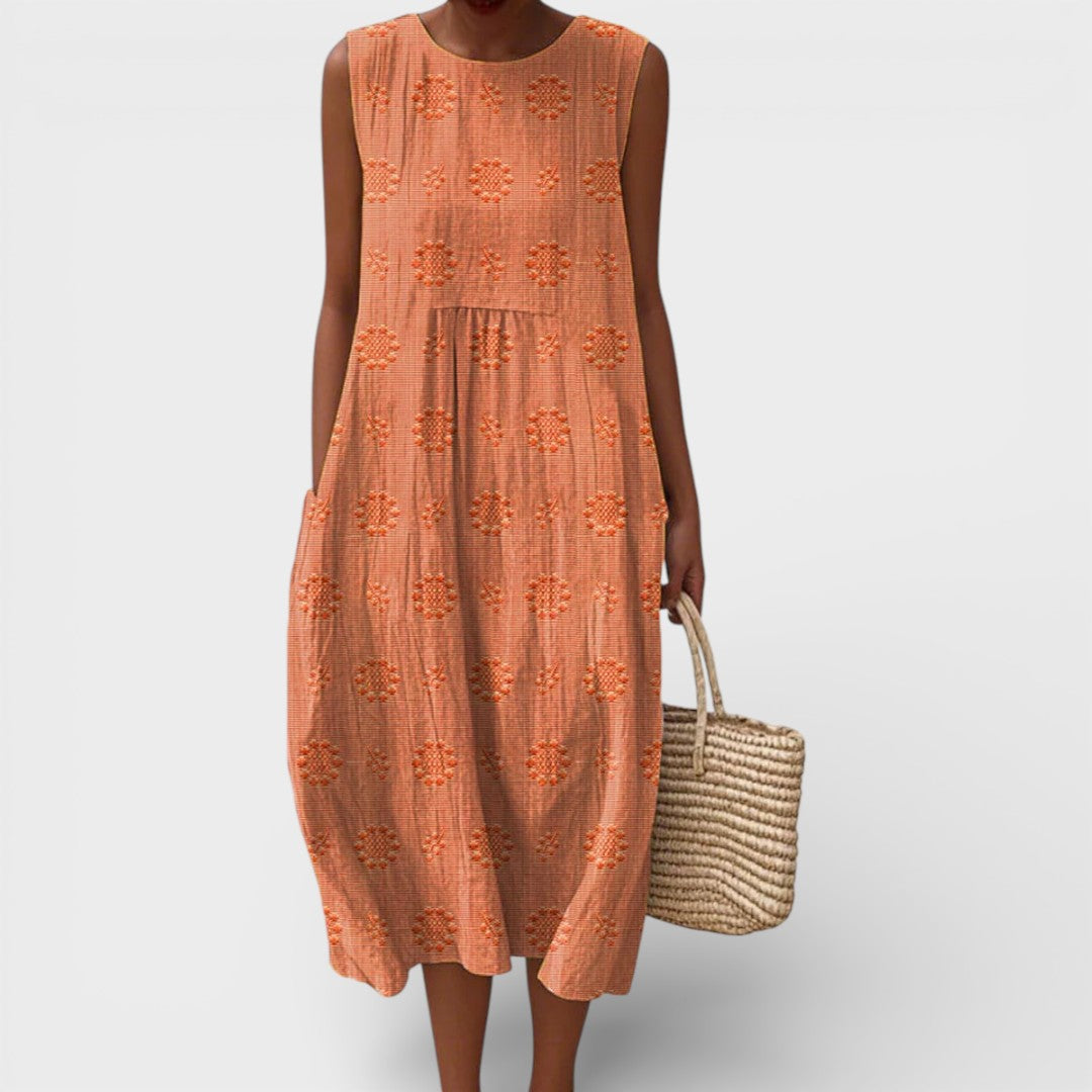Julia | Sleeveless Midi Dress