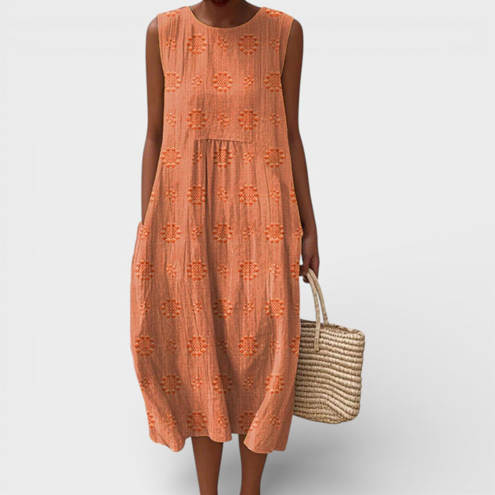 Julia | Sleeveless Midi Dress