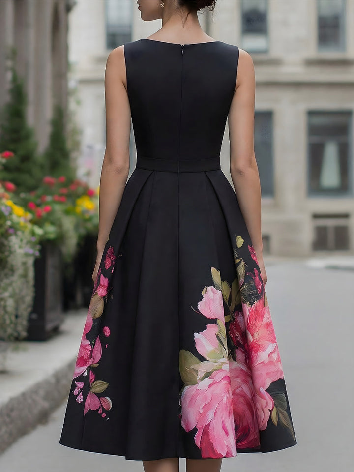 Nina | Sleeveless Elegance Midi Dress