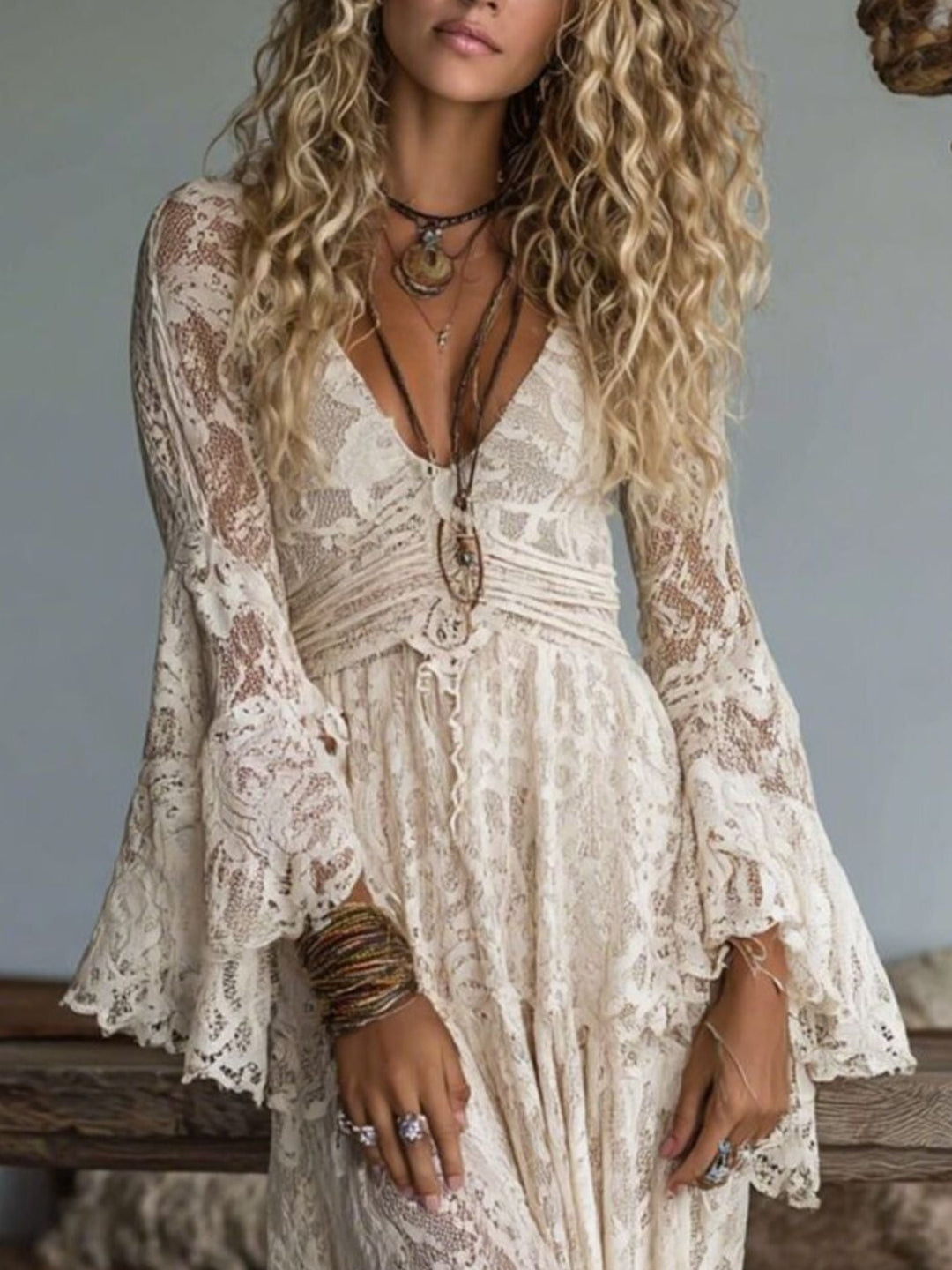 Marguerite Maxi Dress - bodice detail