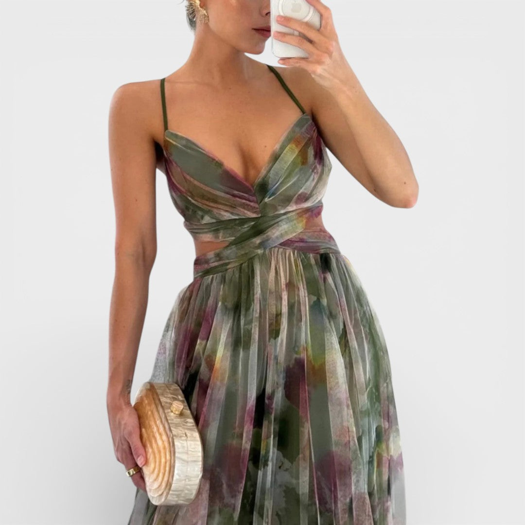 Giselle - Enchanting maxi dress with floral print