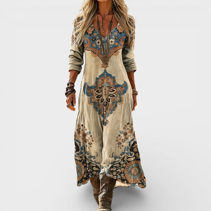 Eden | Boho Floral Maxi Dress