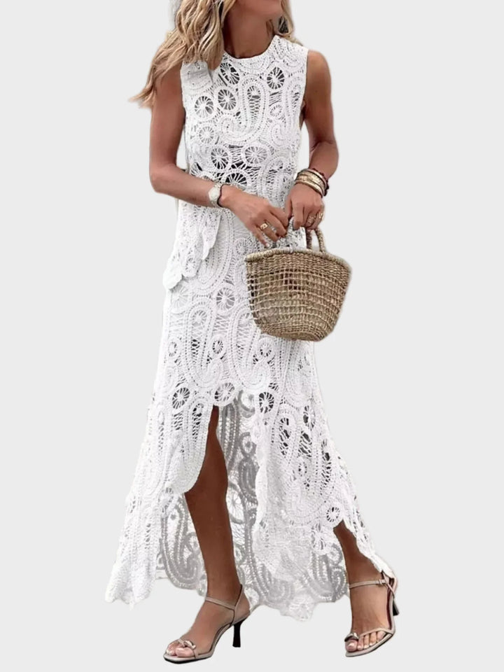 Tricia | Crochet Sleeveless Tank and Skirt Set
