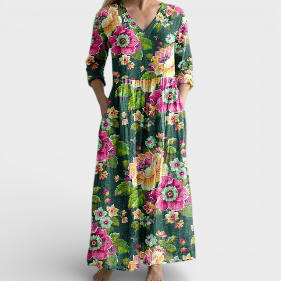 Lianne | V-neck Maxi Dress