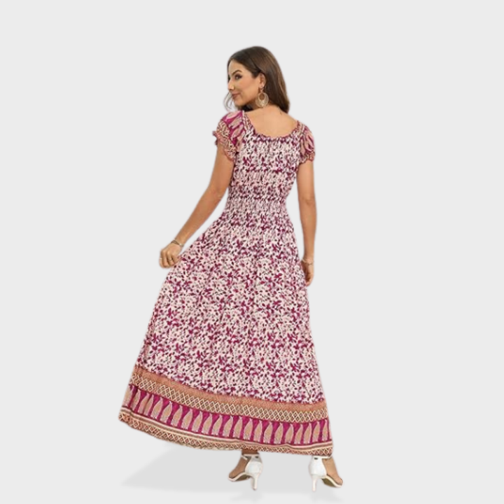 Scarlett | Boho Print Maxi Dress