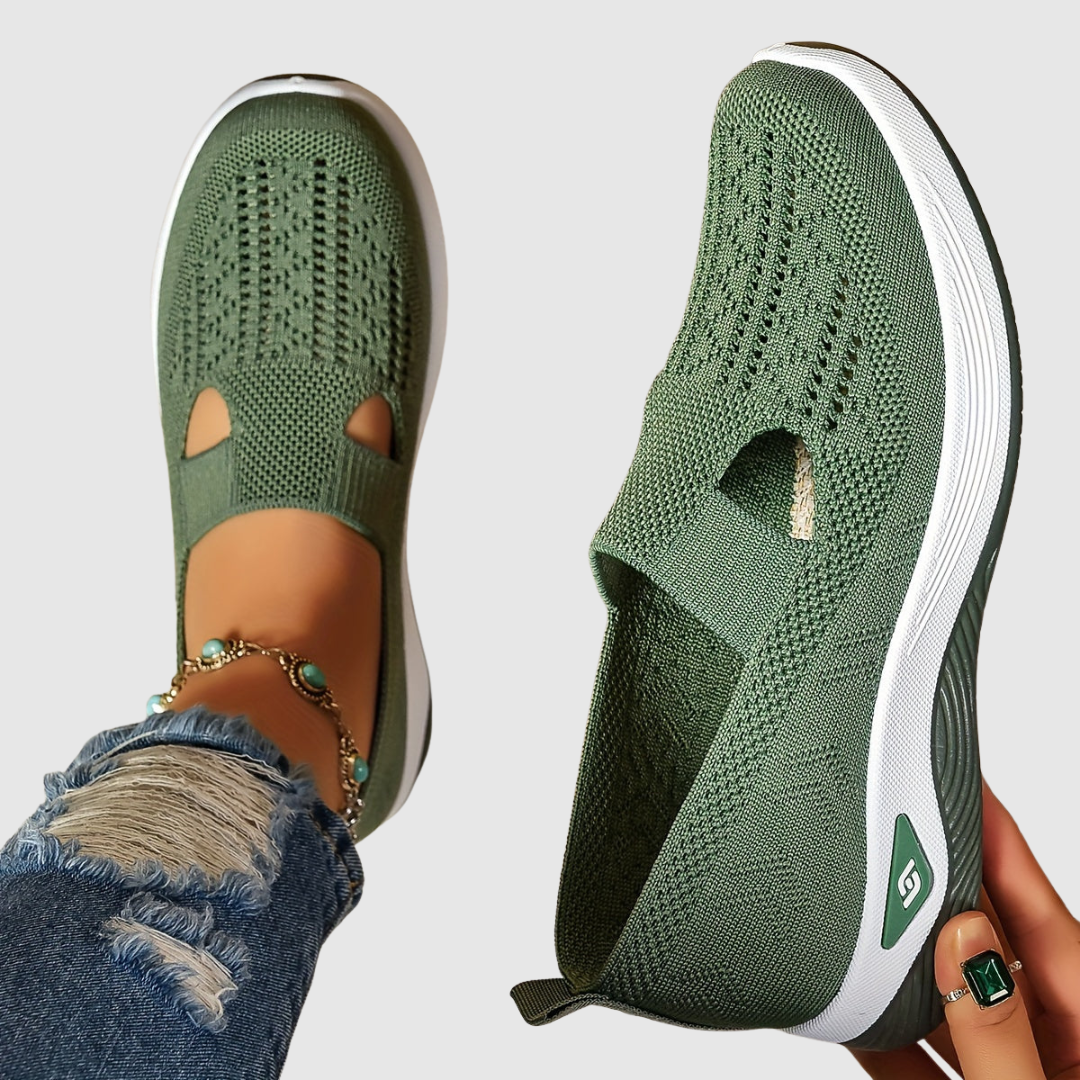 Amanda | Slip-On Knit Walking Sneakers