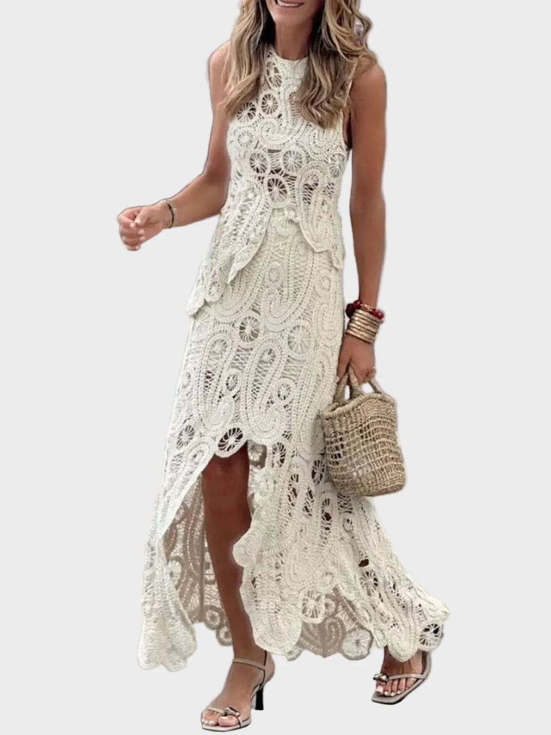 Tricia | Crochet Sleeveless Tank and Skirt Set