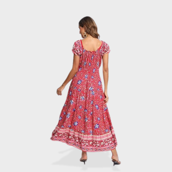 Scarlett | Boho Print Maxi Dress