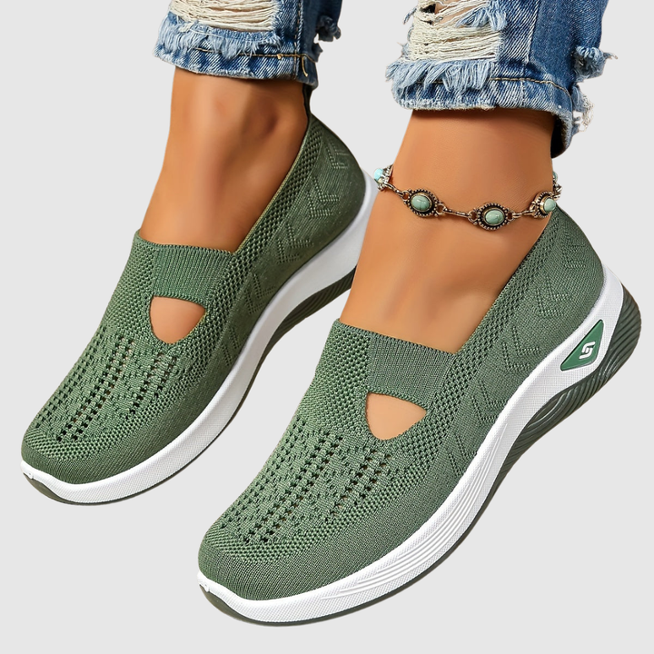 Amanda | Slip-On Knit Walking Sneakers