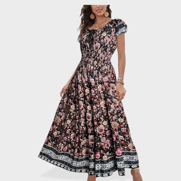 Scarlett | Boho Print Maxi Dress
