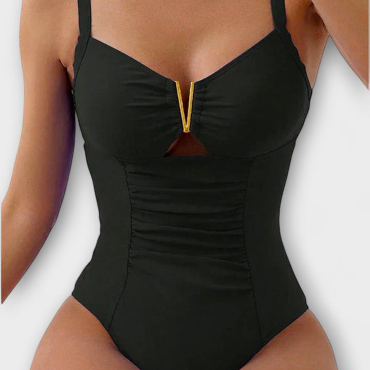 Cinzia - Swimsuit with V-Neck