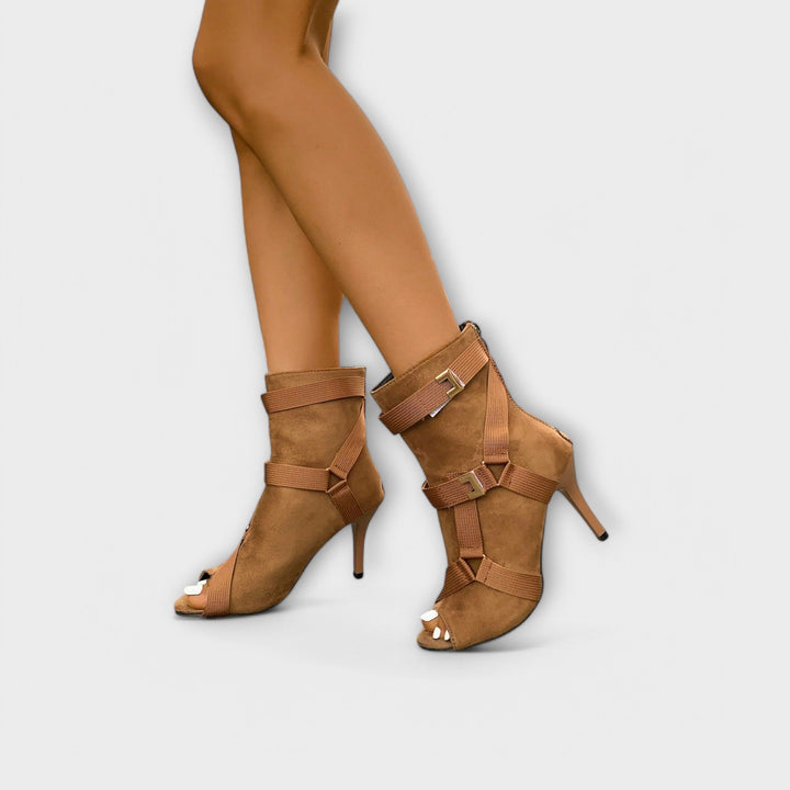 Elegant High Heeled Sandals with Open Toe