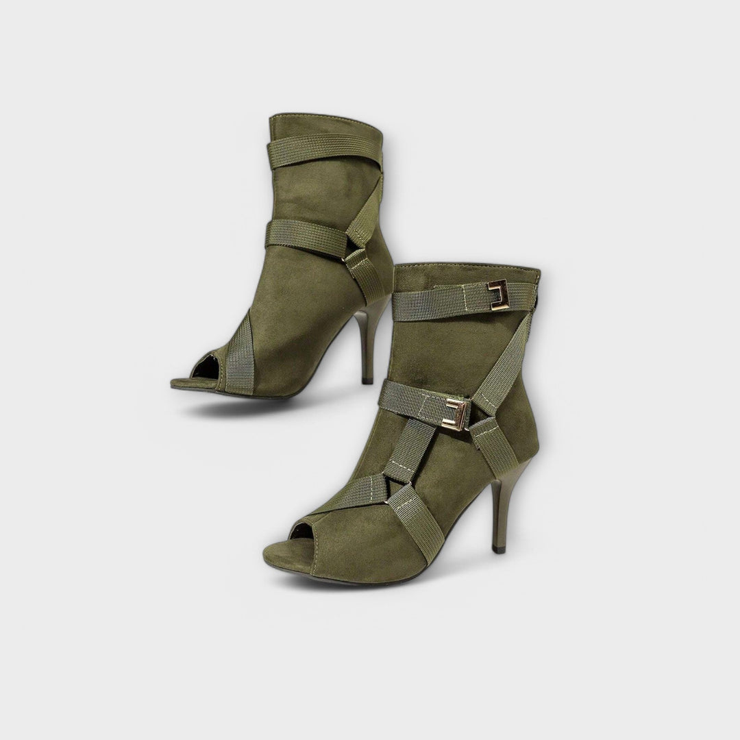 Elegant High Heeled Sandals with Open Toe