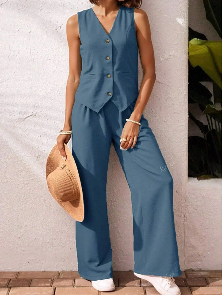 Sofia | Refined Vest Two Piece Set