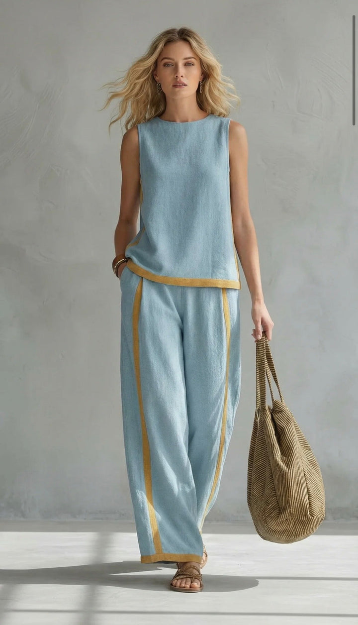 Leila | Relaxed Contrast Two Piece Set