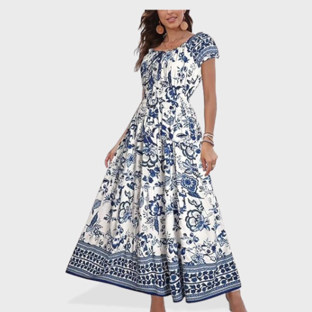 Scarlett | Boho Print Maxi Dress
