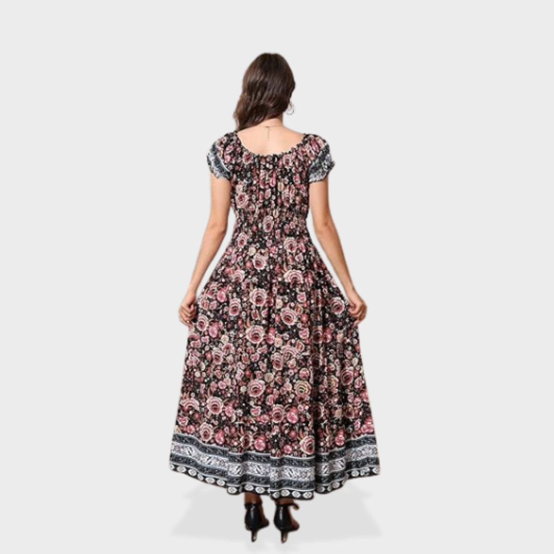 Scarlett | Boho Print Maxi Dress