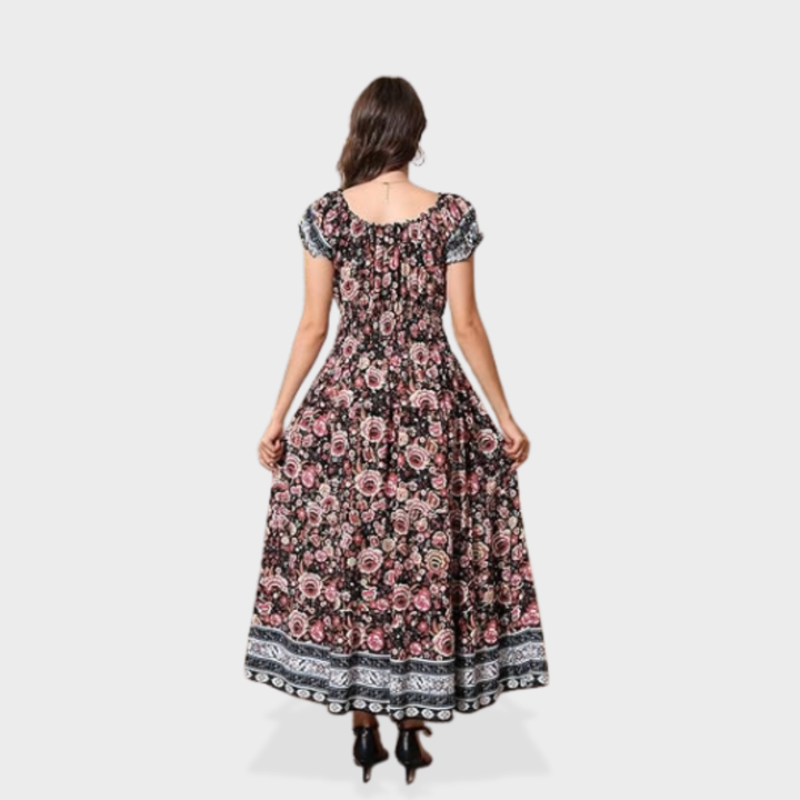 Scarlett | Boho Print Maxi Dress