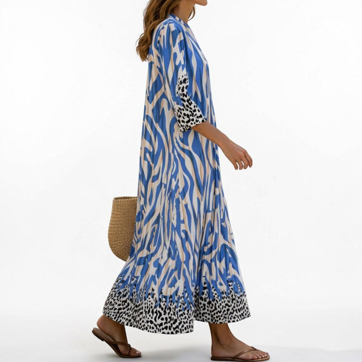 Celeste | Flowing Artistic Maxi Dress