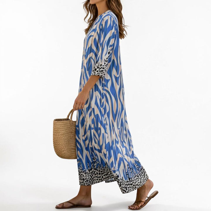 Celeste | Flowing Artistic Maxi Dress