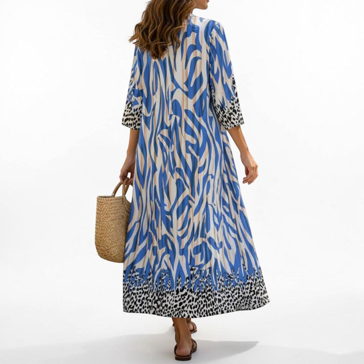 Celeste | Flowing Artistic Maxi Dress