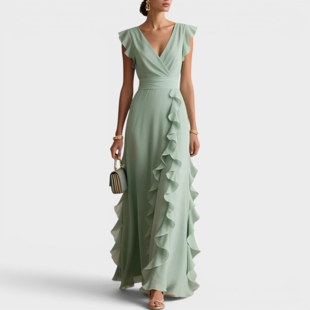 Serenity | Ruffle Maxi Dress