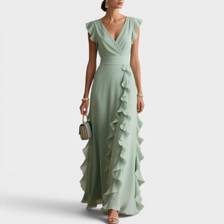 Serenity | Ruffle Maxi Dress