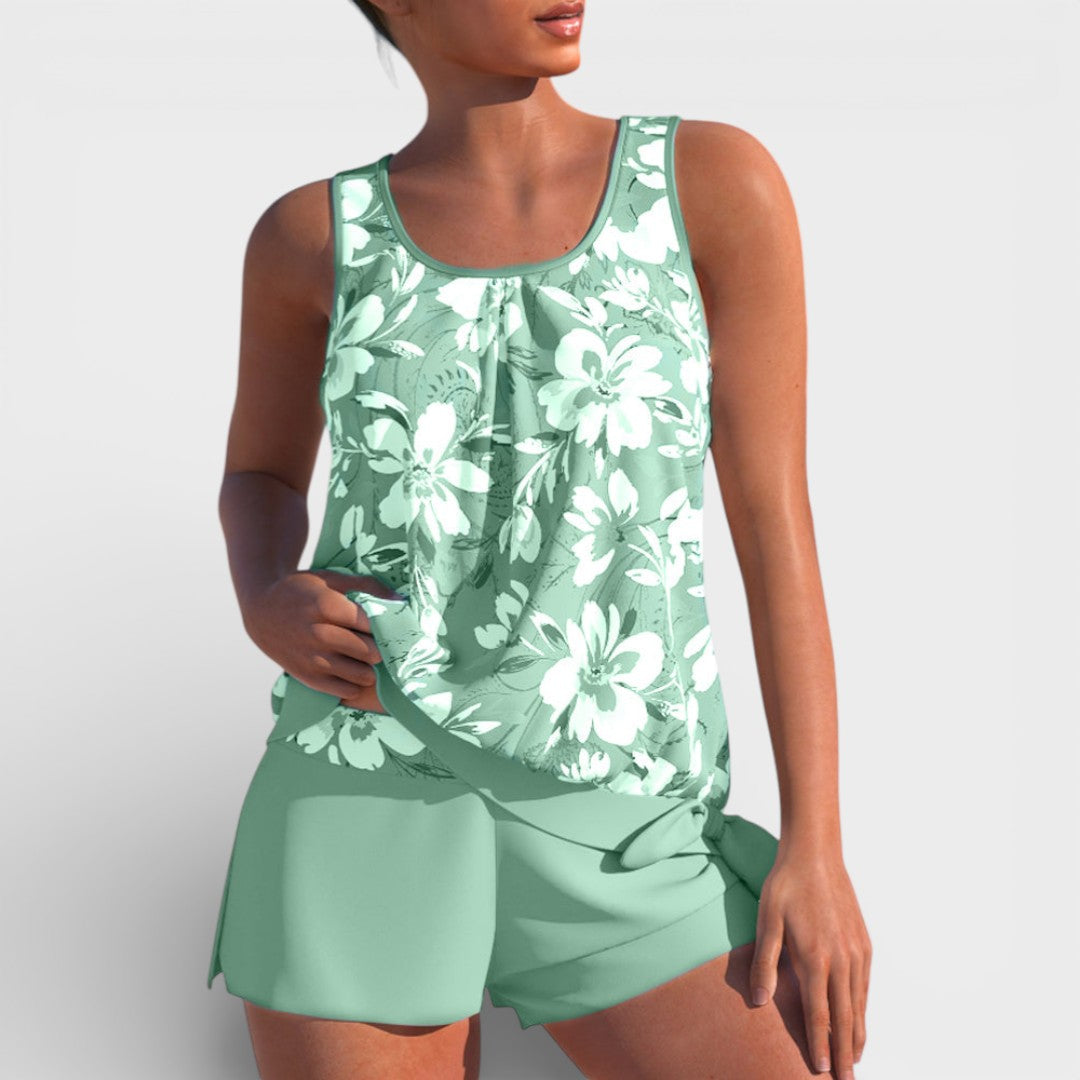 Megan  | Women Summer Tankini Two Piece Swimsuit