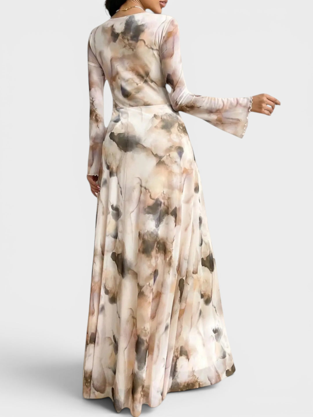 Celeste | Watercolor Elegance Maxi Dress