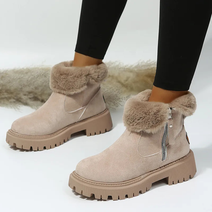 Wintera™ – Insulated Winter Boots with Side Zipper