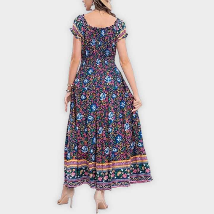 Scarlett | Boho Print Maxi Dress