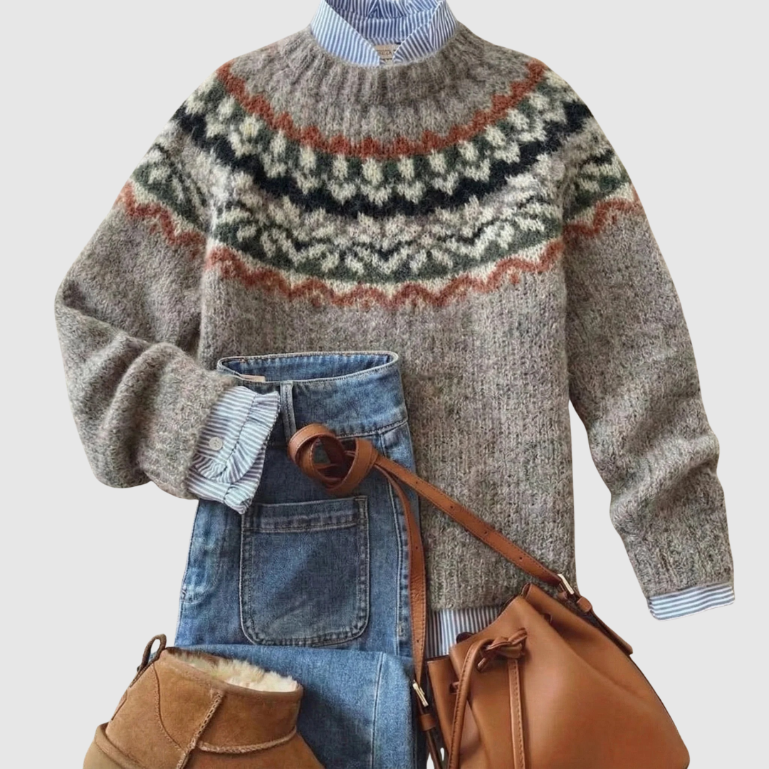 Eleanor | Heritage Nordic Knit Sweater