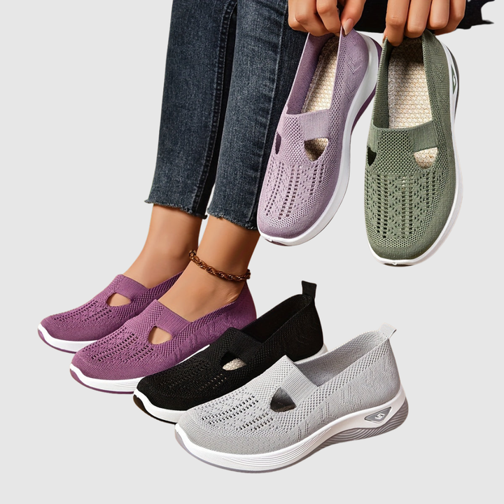 Amanda | Slip-On Knit Walking Sneakers