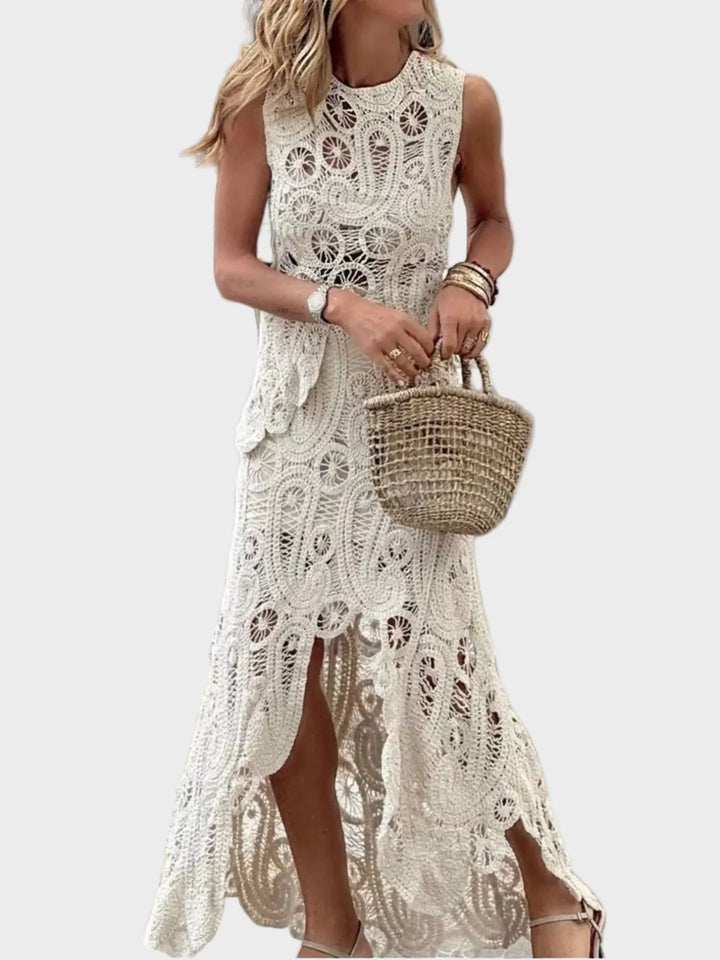 Tricia | Crochet Sleeveless Tank and Skirt Set