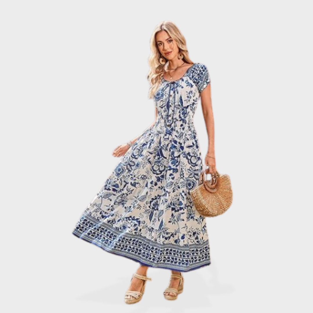 Scarlett | Boho Print Maxi Dress