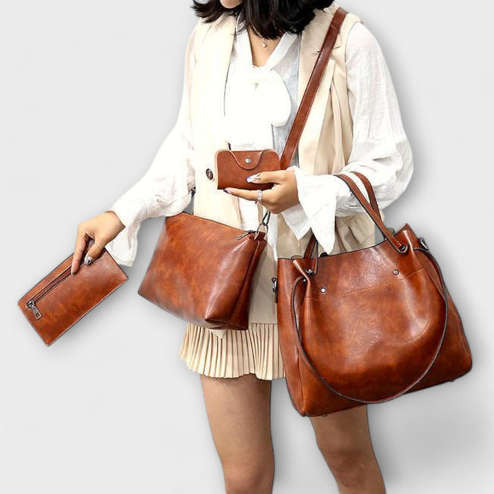 Aurora. - 4-Piece Vintage Bag Set