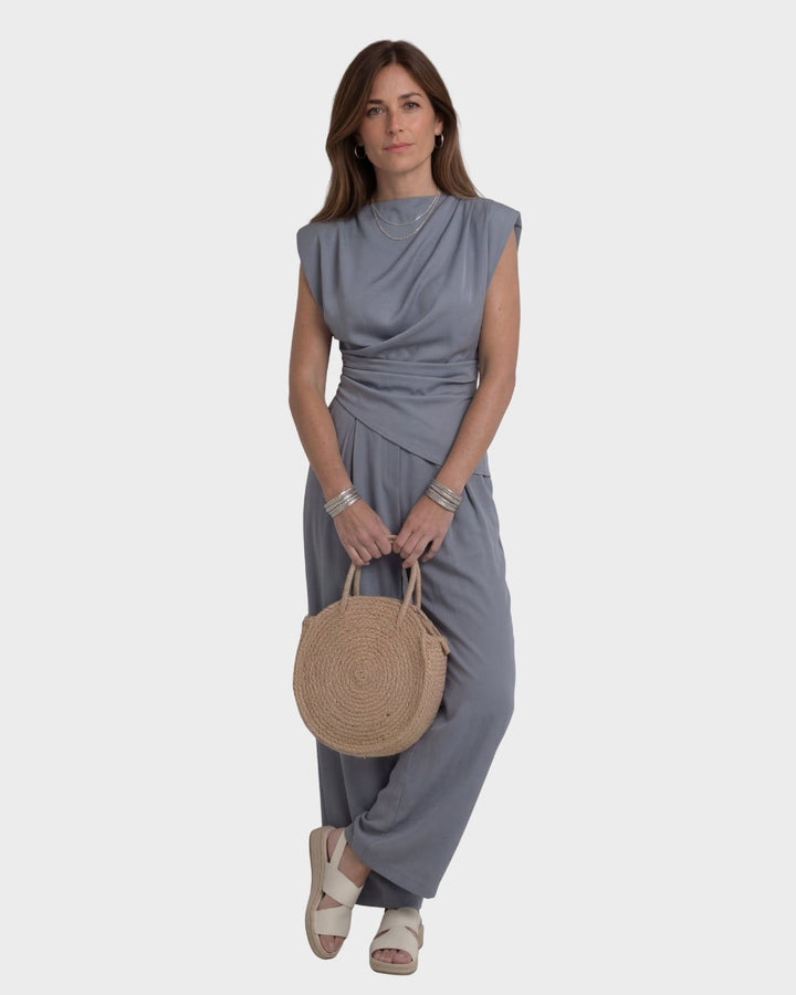 Clara | Elegant Draped Jumpsuit
