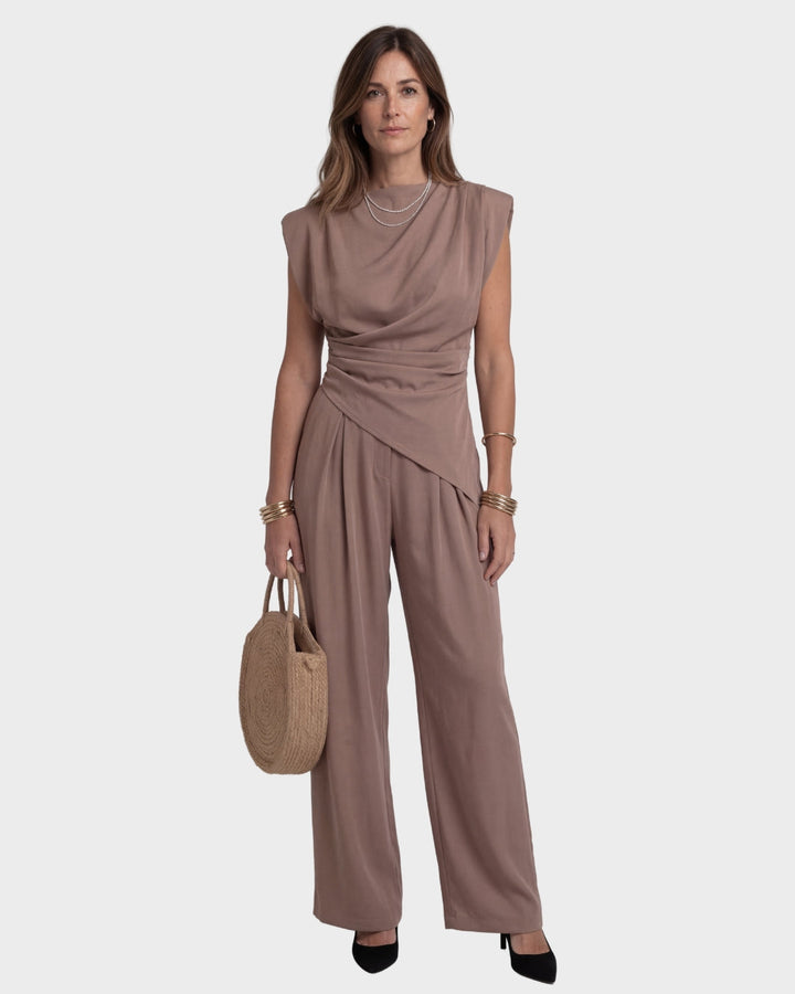 Clara | Elegant Draped Jumpsuit