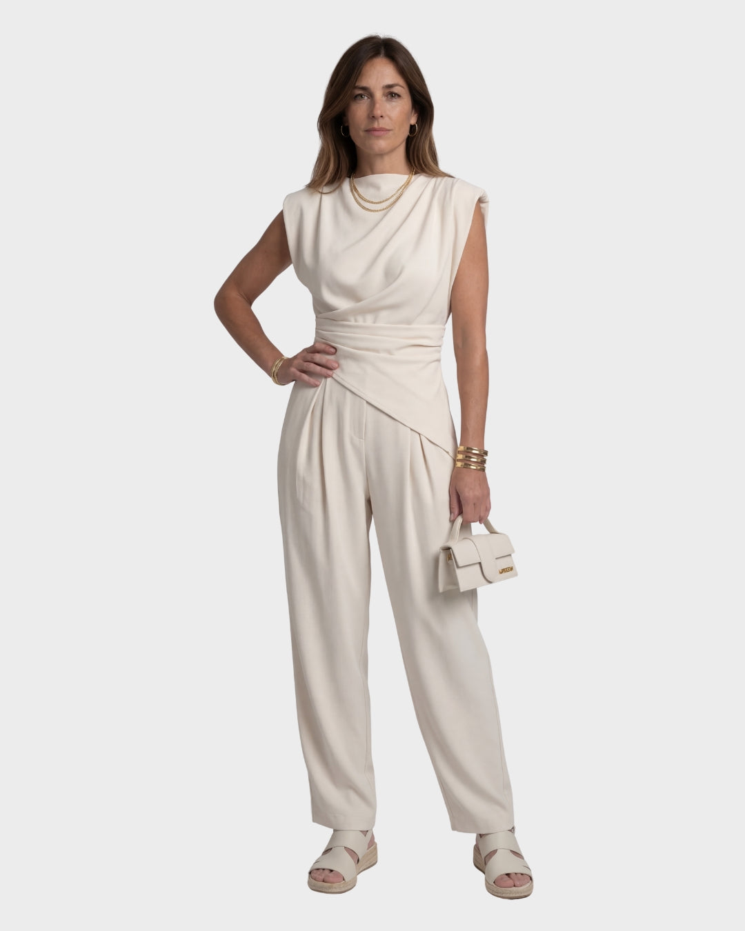 Clara | Elegant Draped Jumpsuit