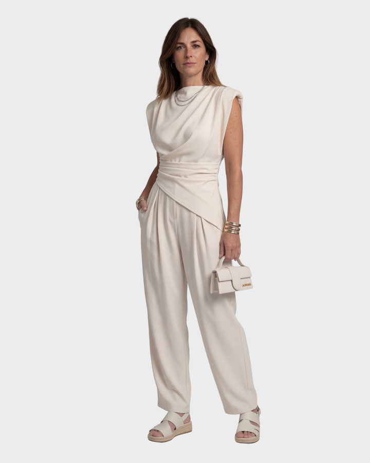Clara | Elegant Draped Jumpsuit