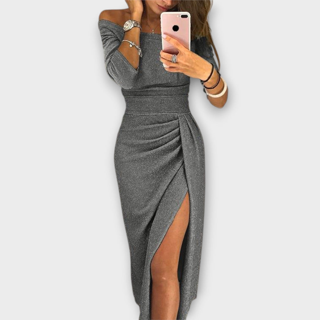 Aurora - Elegant Off-Shoulder Dress