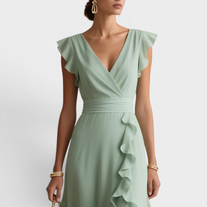Serenity | Ruffle Maxi Dress