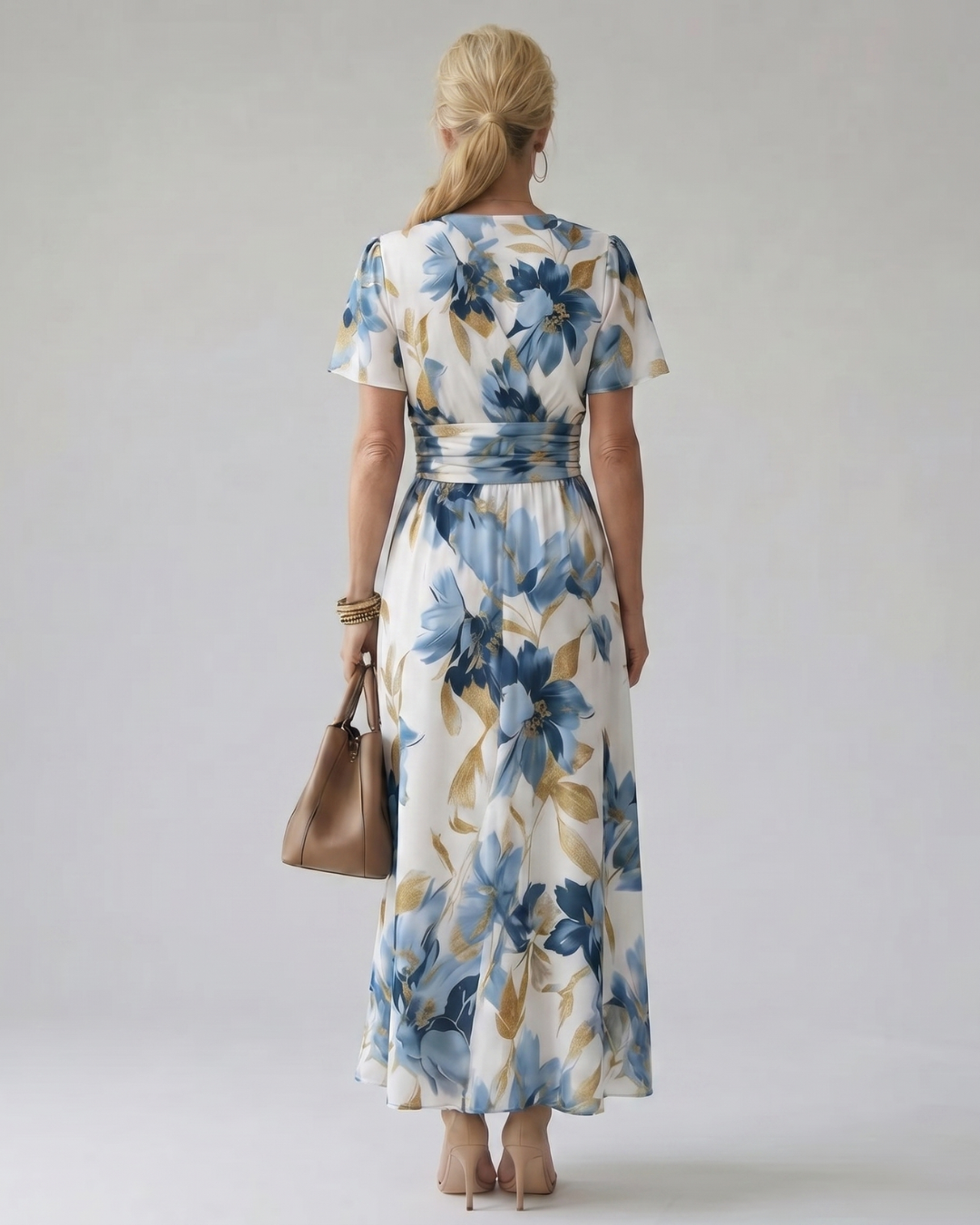 Diana | Floral Wrap Midi Dress