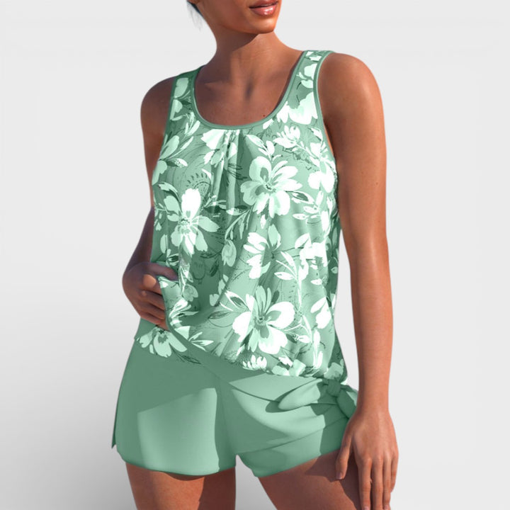 Megan  | Women Summer Tankini Two Piece Swimsuit