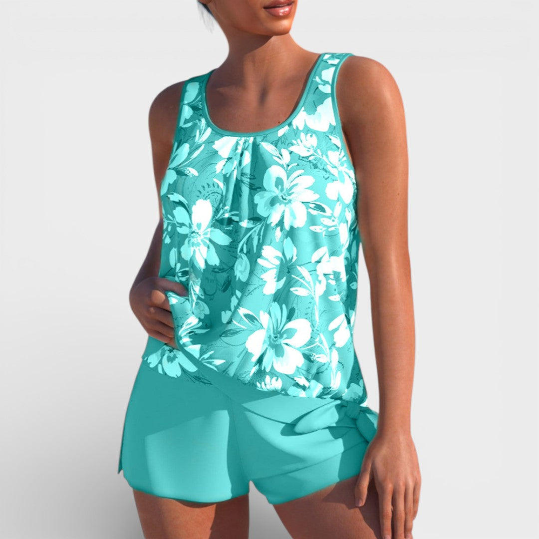Megan  | Women Summer Tankini Two Piece Swimsuit