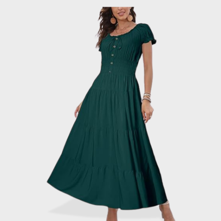 Scarlett | Boho Print Maxi Dress