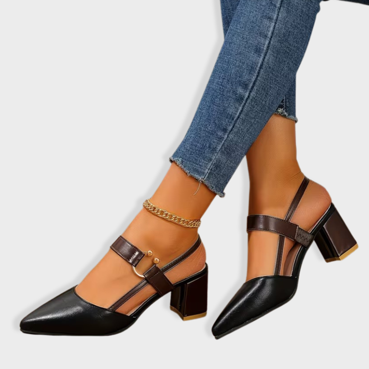 Claire | Pointed Toe Slingback Heels